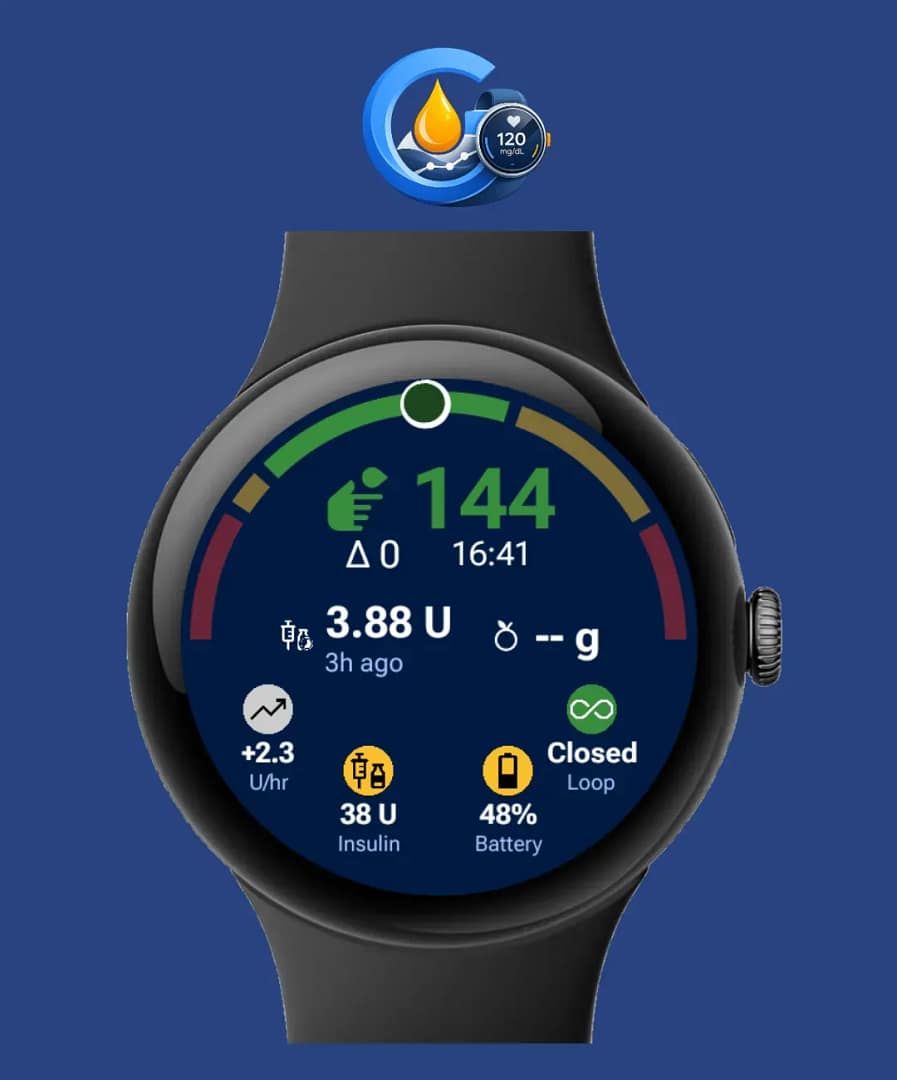 GlucoGlanceTwiist Watch twiist tile